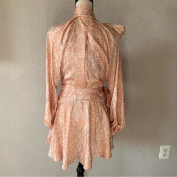 NWT Acler Bradley Cobra Wrap Long Sleeve Mini Dress - Picture 12 of 14